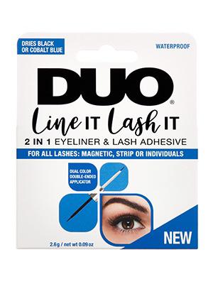 Duo Line IT Lash IT Black, 2n1 Eyeliner and Lash Adhesive, Dual Color Black/Cobalt Blue دو لاصق رموش و ايلاينر