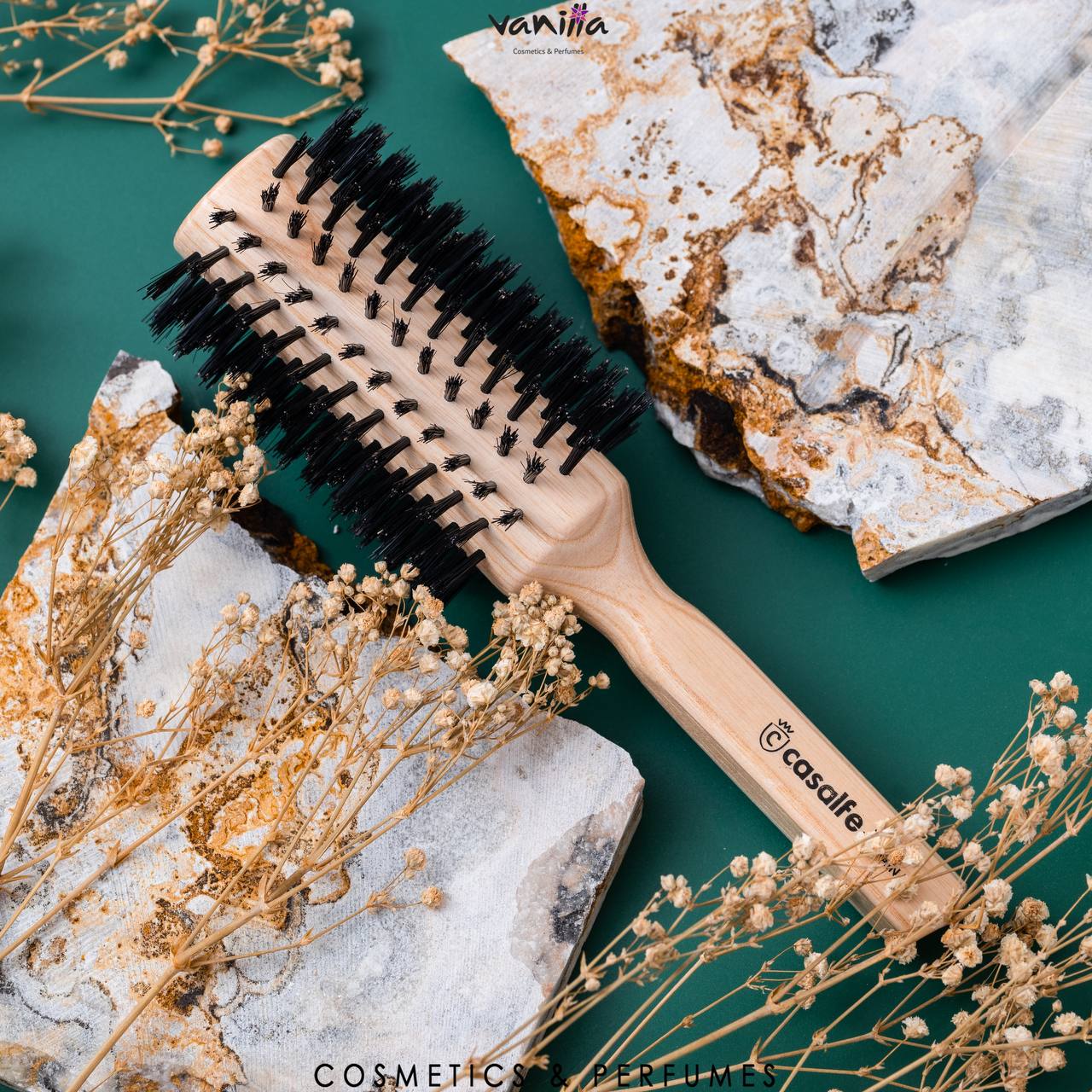 CASALFE ROUND HAIRBRUSH فرشاة شعر خشبية