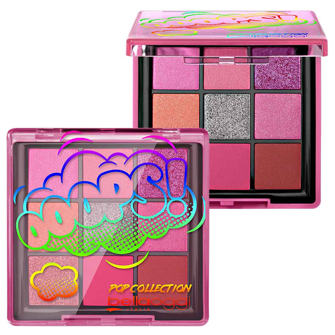 BELLAOGGI pop collection pink eyeshadow palette باليت ايشدو