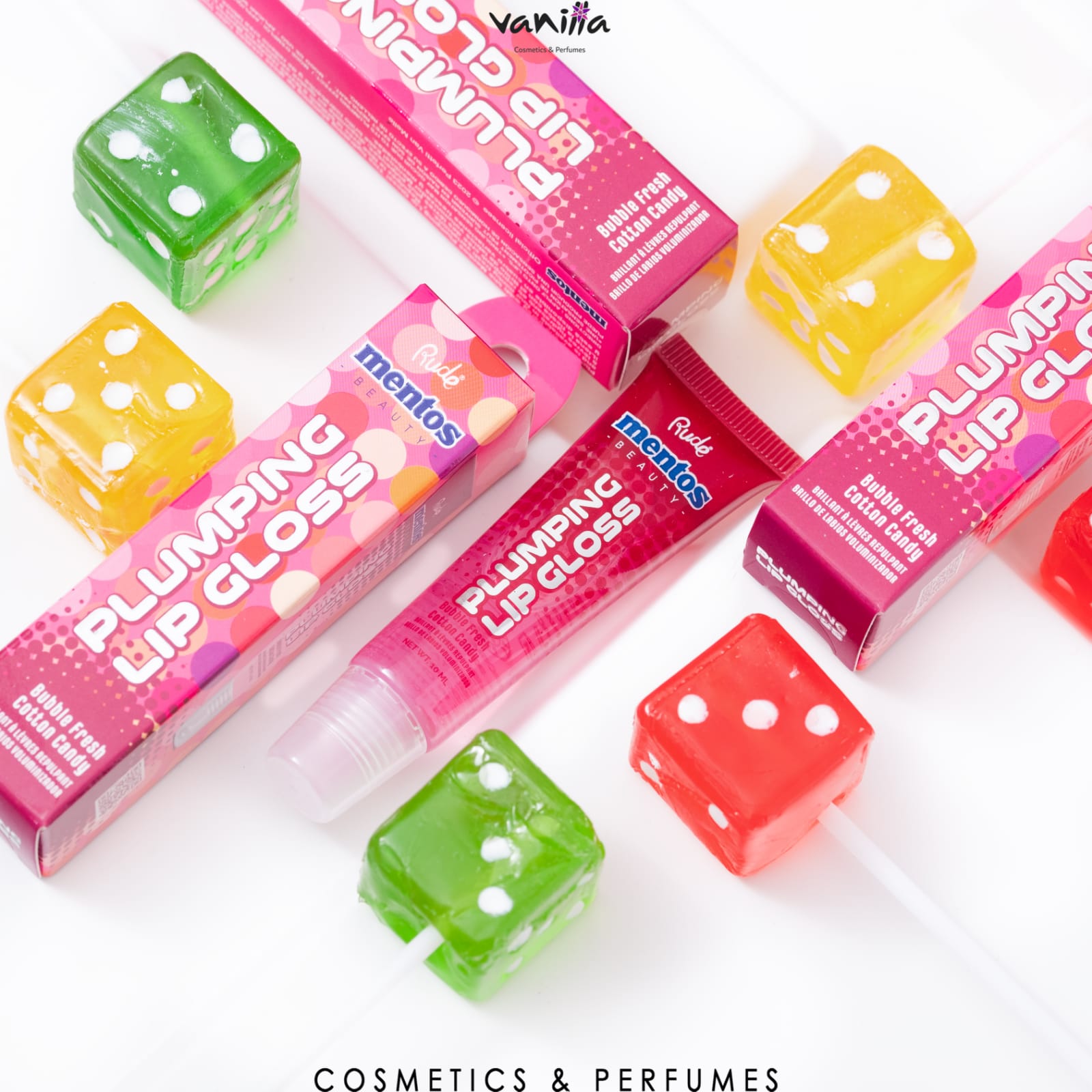 Rude|Mentos Plumping Lip Glossرود منتوس ملمع الشفاه.