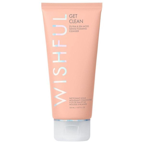 WISHFUL Get Clean 2% PHA & Sea Moss Gentle Foaming 150ml Cleanser ويشفول جيت كلين منظف رغوي لطيف