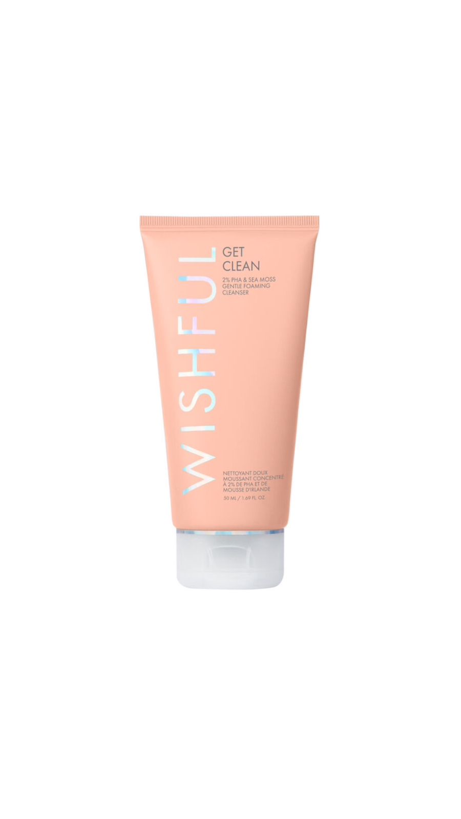 WISHFUL Get Clean 2% PHA & Sea Moss Gentle Foaming 50ml Cleanser ويشفول جيت كلين منظف رغوي لطيف