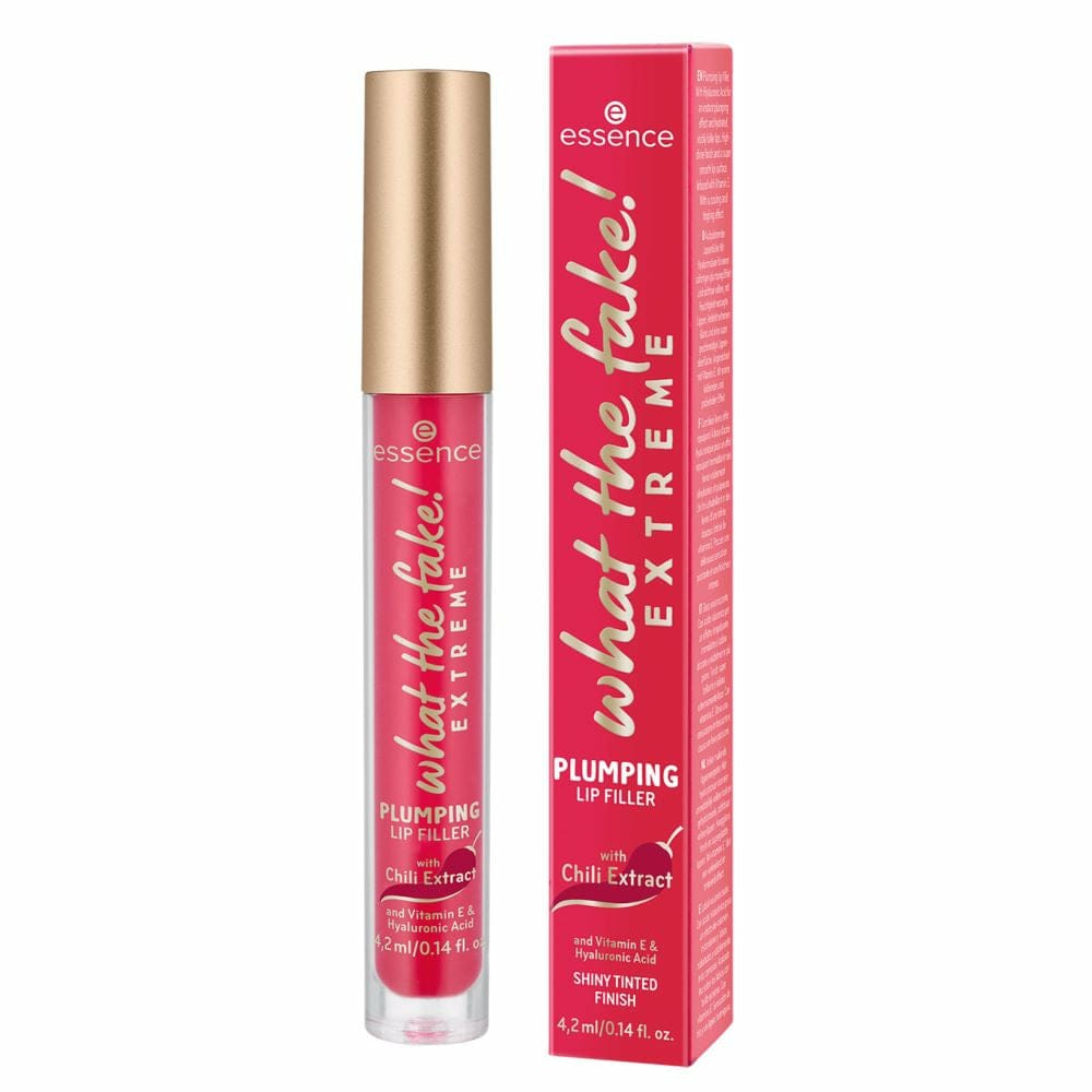 Essence - What the Fake! Extreme Plumping Lip Filler gloss with chili extract ايسنس ملمع شفاه مكبر بخلاصة الفلفل الحار