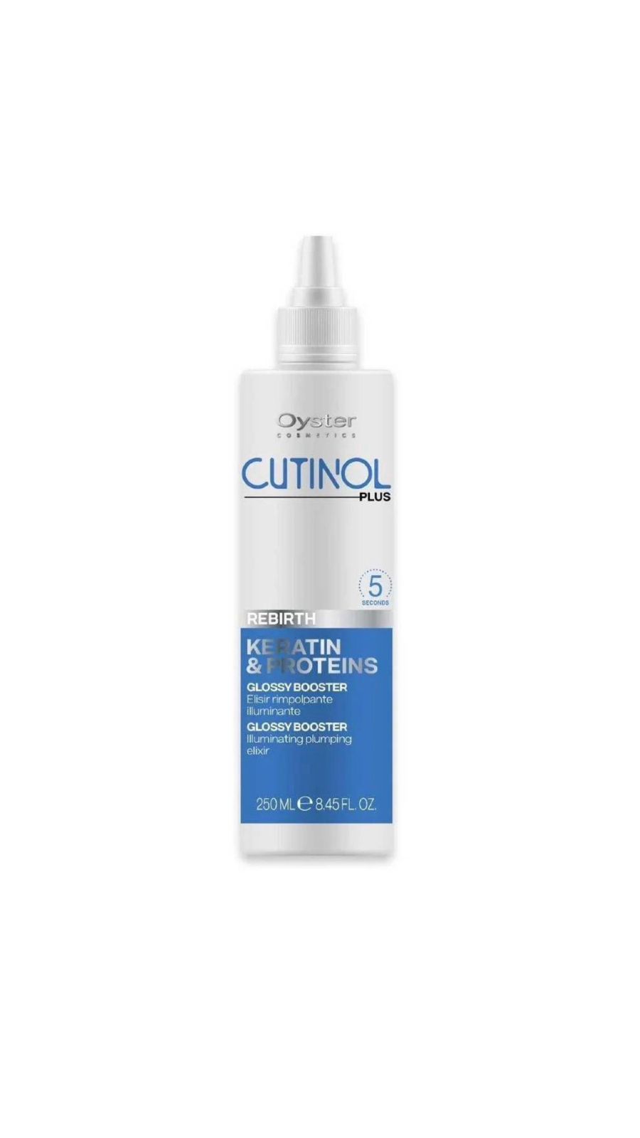 Oyster rebirth keratin & proteins Glossy Booster - Illuminating pumpling elixir 250ml اويستر معالج ملمع للشعر