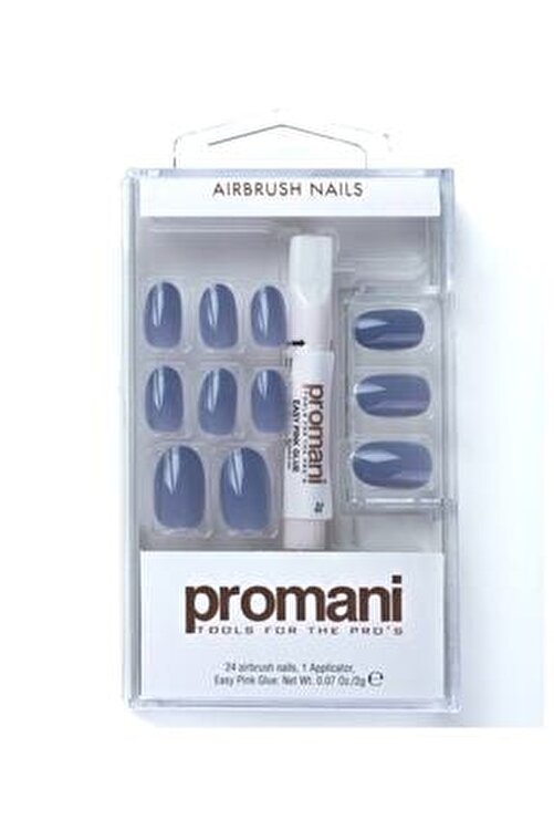 PROMANI Dark Blue Slate False Nails Kit PR-5669 بروماني اظافر اصطناعية