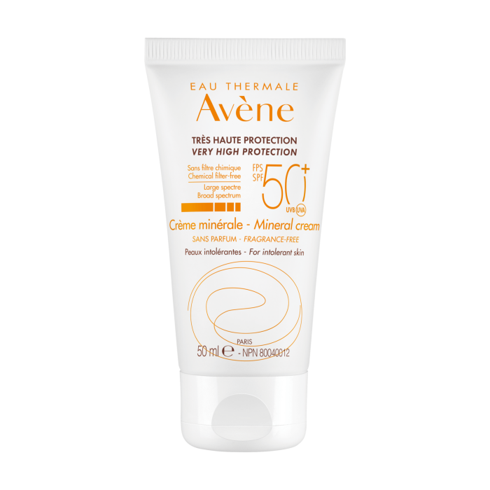 AVENE Very high sun protection - Mineral cream SPF50+حماية عالية جدًا من أشعة الشمس - كريم معدني SPF50+