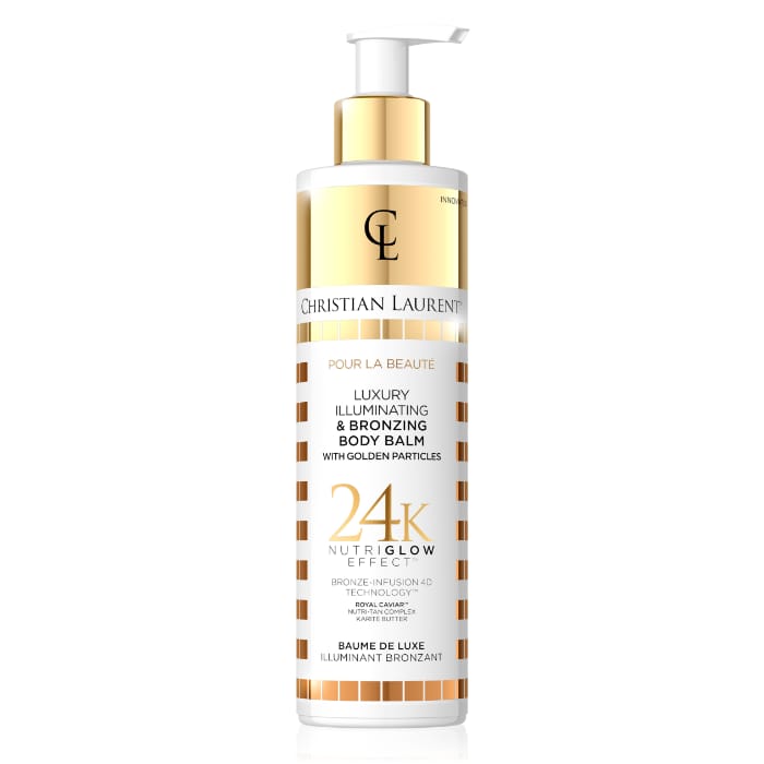 CHRISTIAN LAURENT Luxury Illuminating Bronzing Body Balm with Golden Particles,200mlكرستيان لوران كريم تسمير الجسم