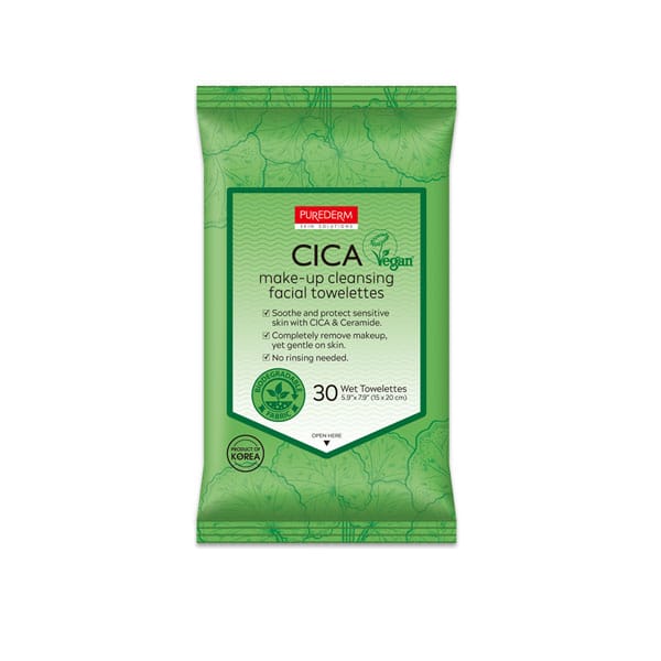 purederm make up remover cleasning towelettes WIPES TISSUE مناديل لازالة المكياج