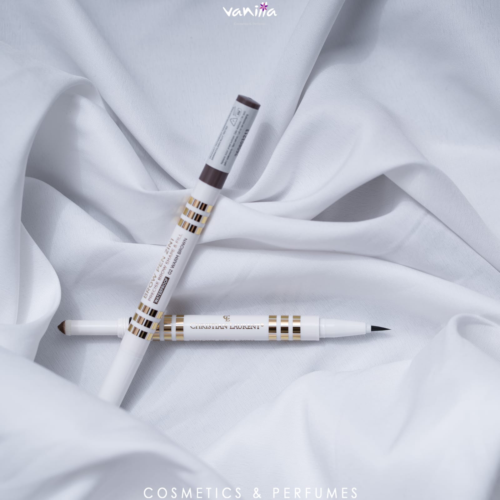 CHRISTIAN LAURENT Eyebrow Pencil 2in1  كرستيان لورانت قلم حاجب بنهايتين