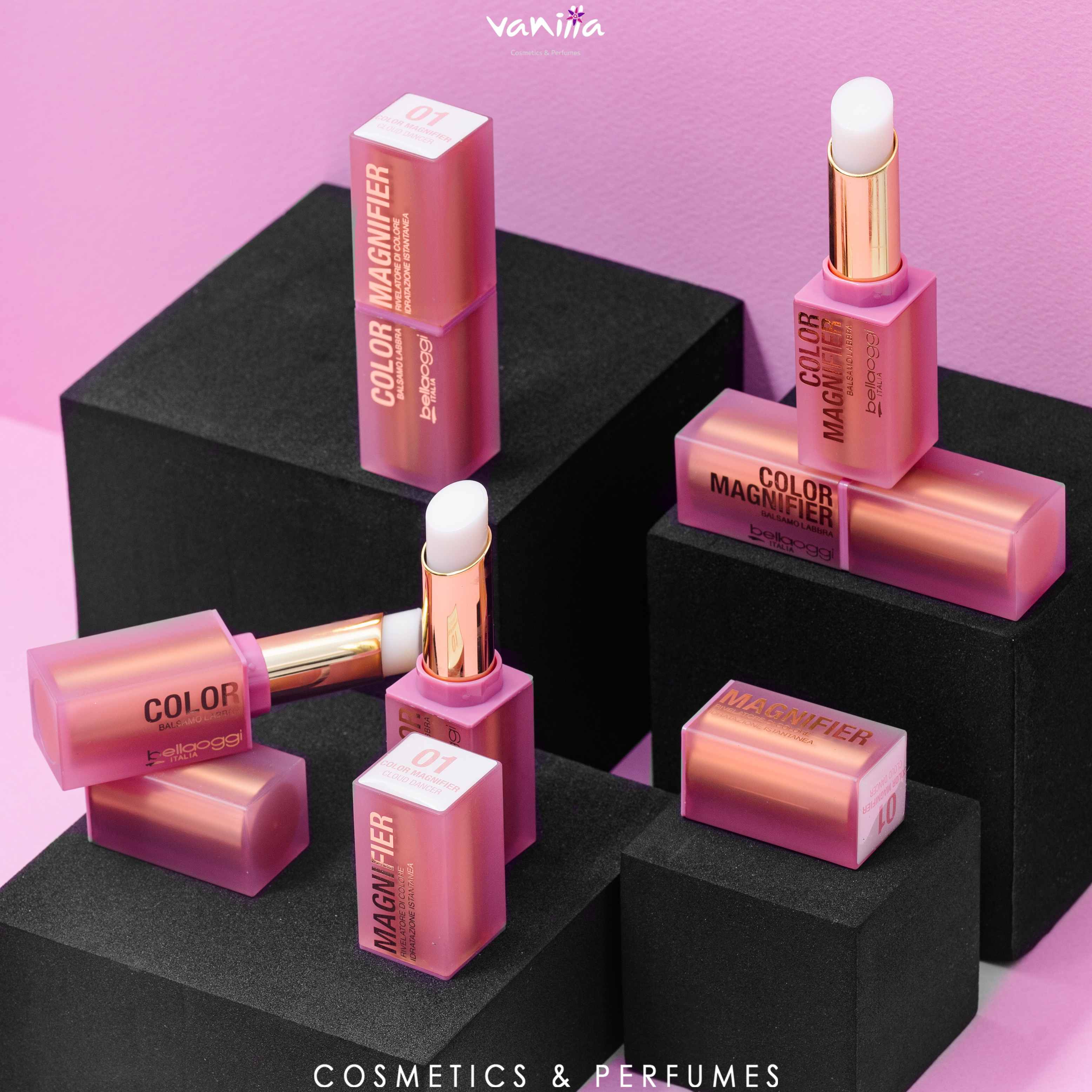 BELLAOGGI COLOR MAGNIFIER Color revealing lip balm  بيلا اوجي ملمع ومرطب شفاه