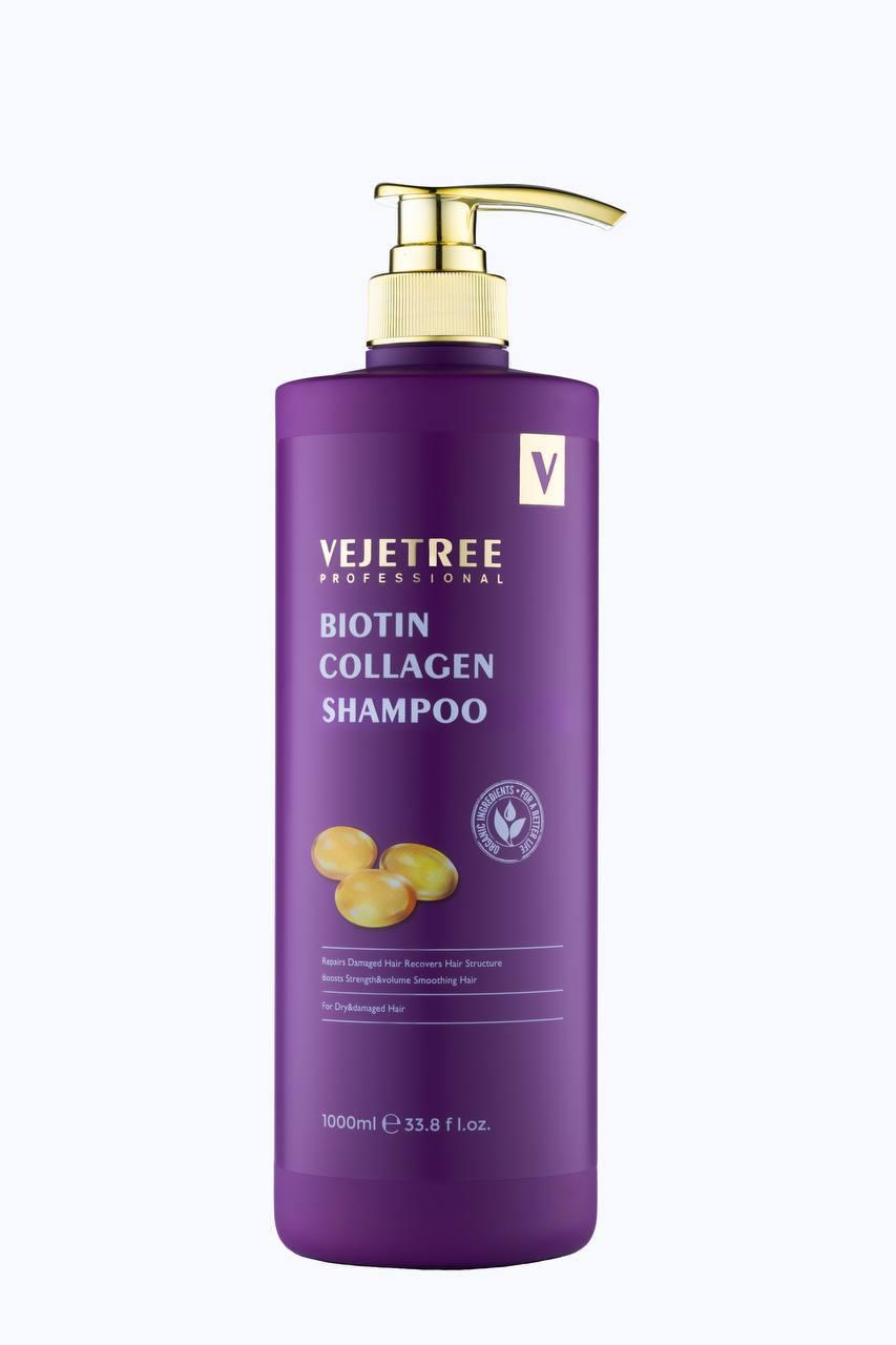 VEJETREE BIOTIN COLLAGEN shampoo , 1000 ml فيجتري شامبو بالكولاجين و البايوتين