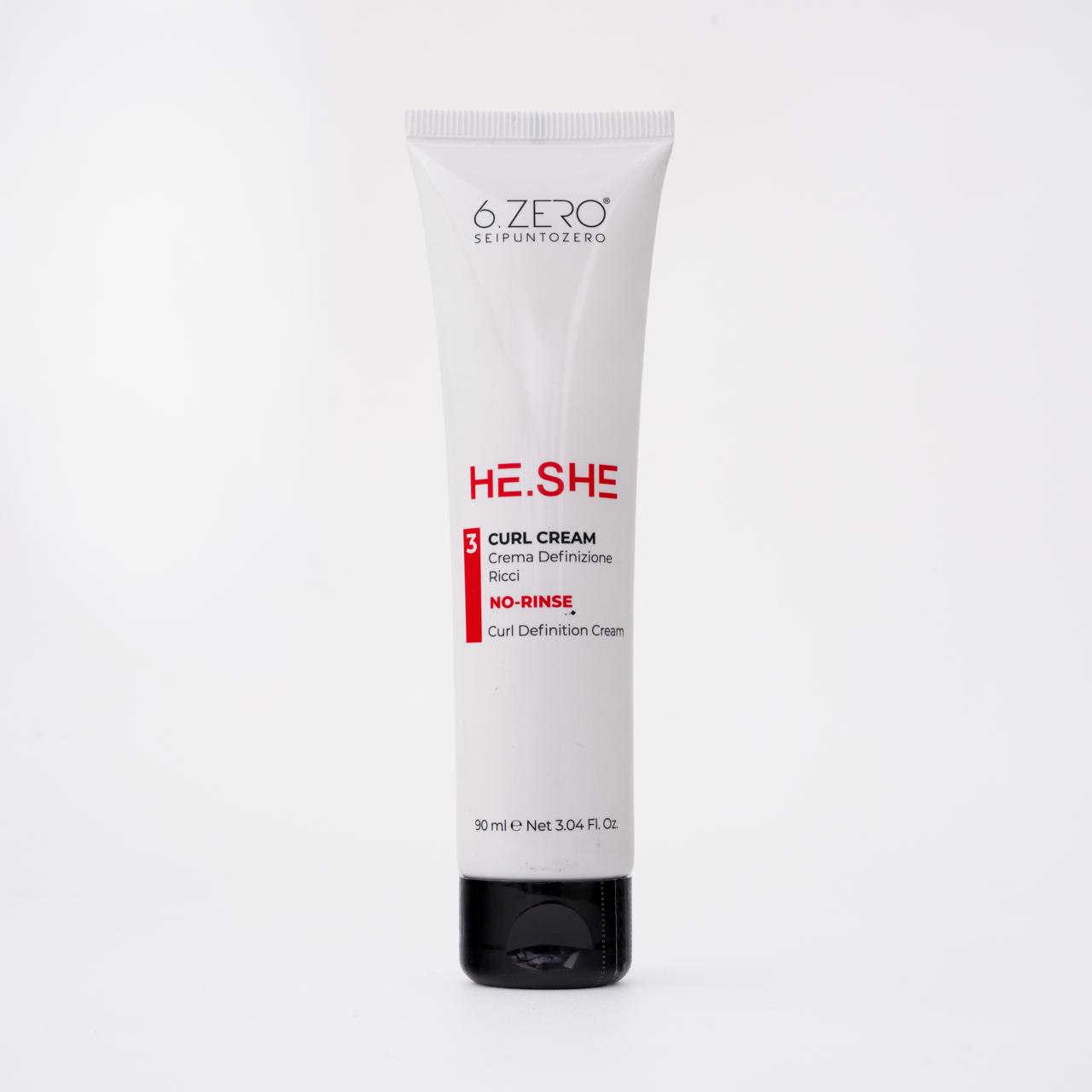 6Zero HE.SHE – CURL CREAM Curl definition cream 90ml كريم التجعيد لتجديد الشعر الكيرلي