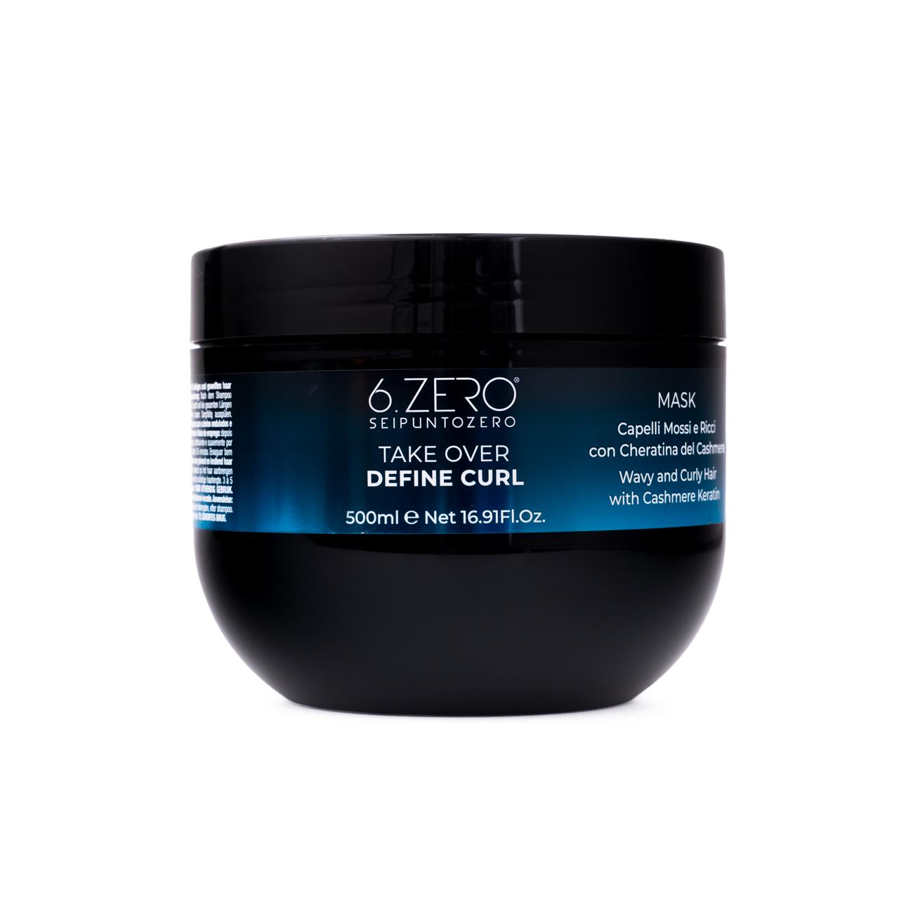 6Zero Take over define curls hair mask,500ml ماسك بالكيراتين للشعر المجعد