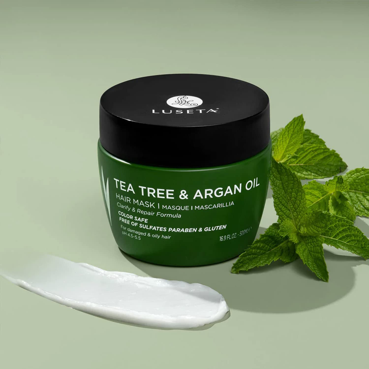 Luseta Tea Tree for Oil Hair Mask,500g لوسيتا ماسك بالشاي الاخضر للشعر الدهني