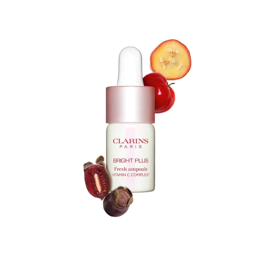 CLARINS Bright Plus Fresh Ampoule Vitamin C Complex 8ml كلارنس برايت بلس فريش أمبولة فيتامين سي المركب للبشرة الدهنية