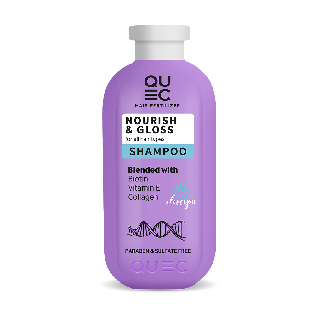 SHAMPOO QUEC NOURISH & GLOSS 650 ML شامبو كويك تغذية ولمعان