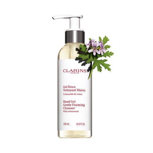 CLARINS Hand Gel Gentle Foaming Cleanser with Cottonseed,200ml كلارنس غسول اليدين مع بذور القطن