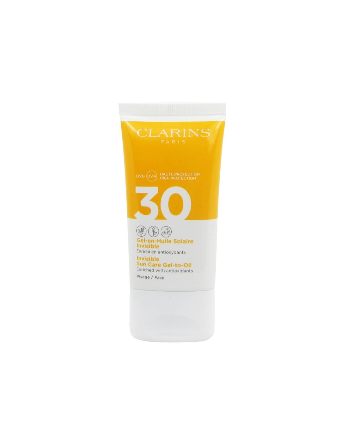 CLARINS Invisible Gel-to-Oil Facial Sun Care UVA/UVB 30, 50ml كلارنس واقي شمس جل شفاف