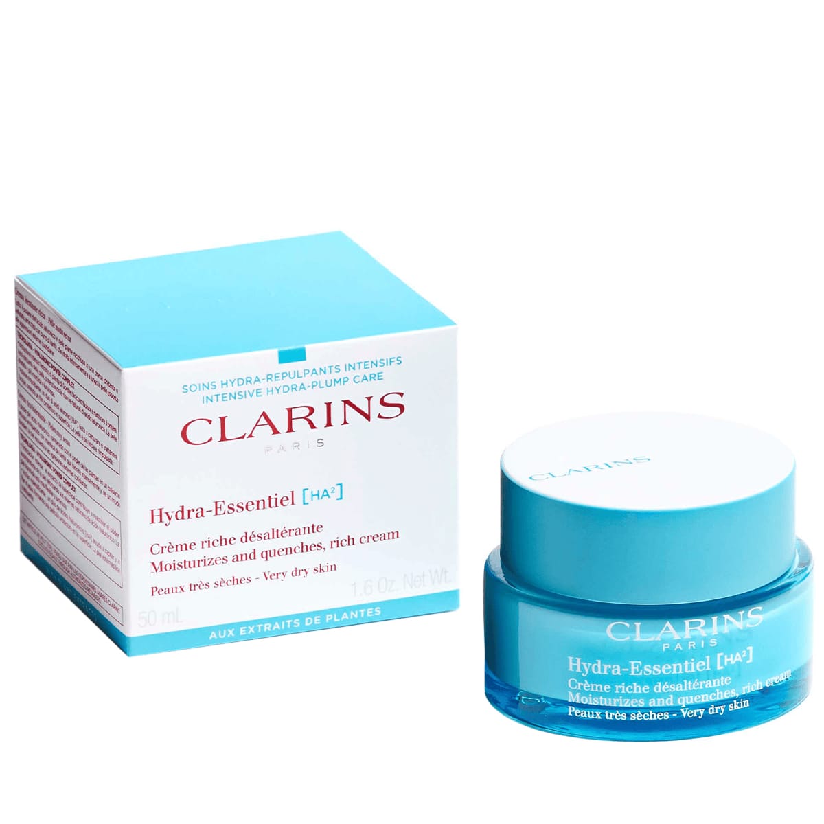 CLARINS Hydra-Essentiel [HA²] Moisturizes and quenches Riche Cream 50ml - very dry skin  كلارنس مرطب للبشرة الجافة