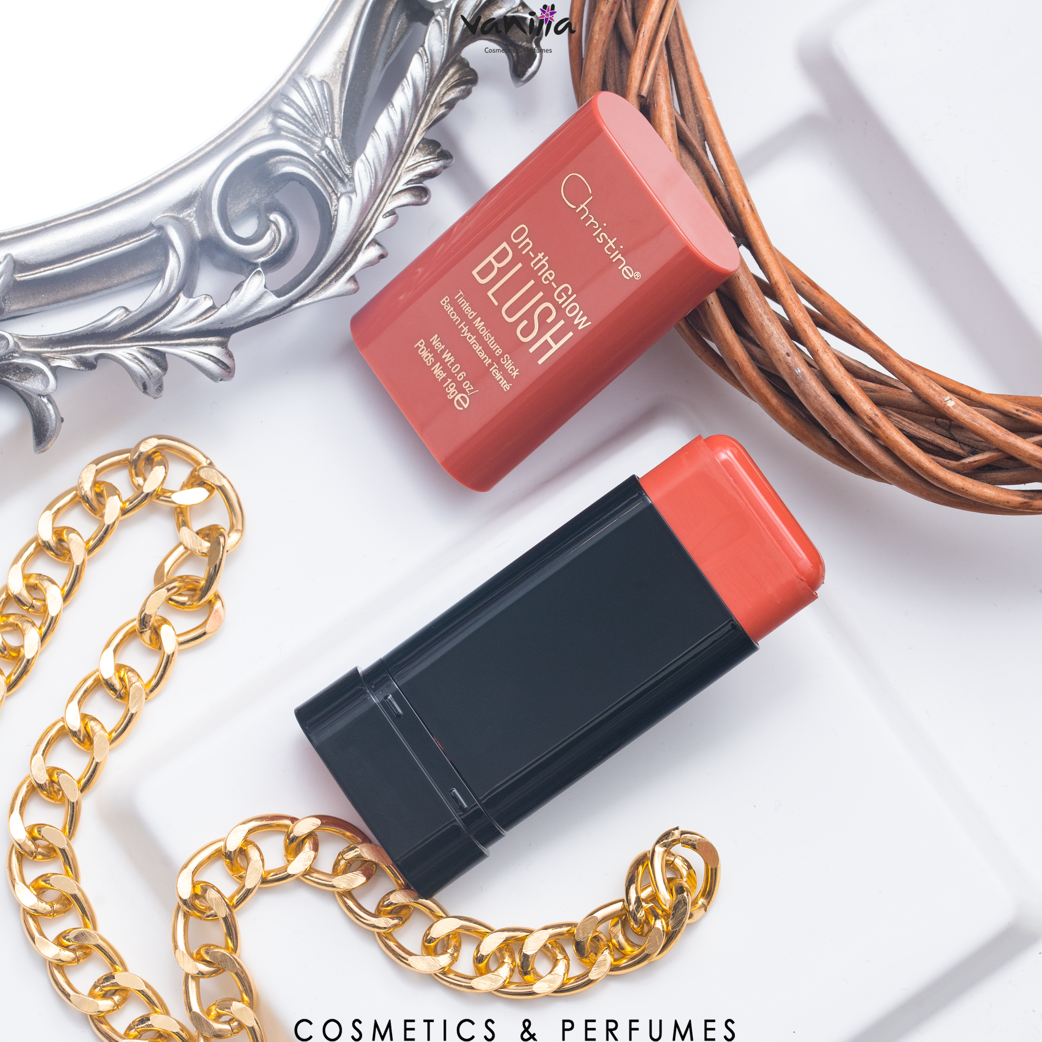 Christine on the glow blush كريستين بلاش ستك