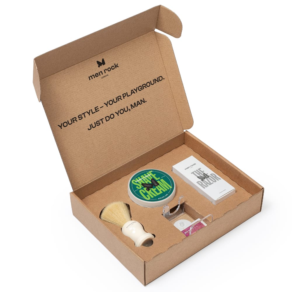 MEN ROCK THE LIFE SHAVER SICILIAN LIME ULTIMATE SHAVING KIT,مجموعة اساسيات الحلاقة للرجال