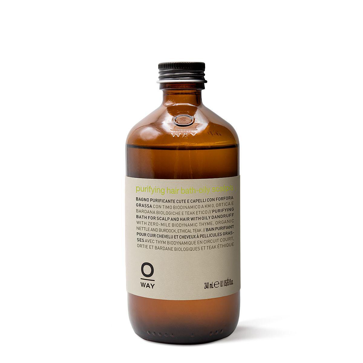 Oway purifying hair bath - oily scalps 240ml شامبو التنقية للفروة الدهنية