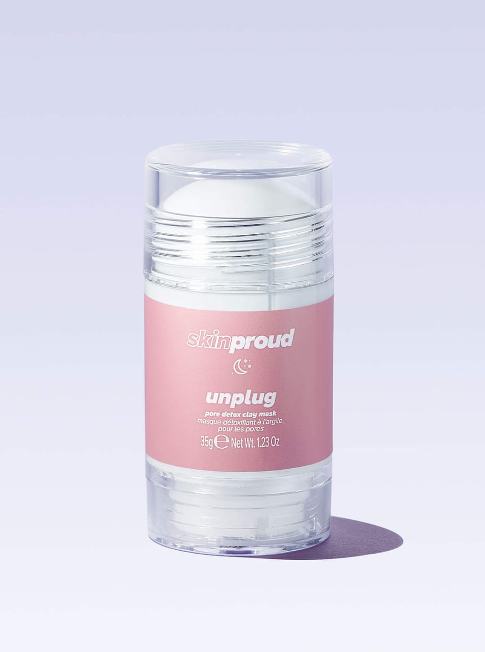 Skin Proud unplug - white clay mask,35g سكن براود ماسك تنقية المسام