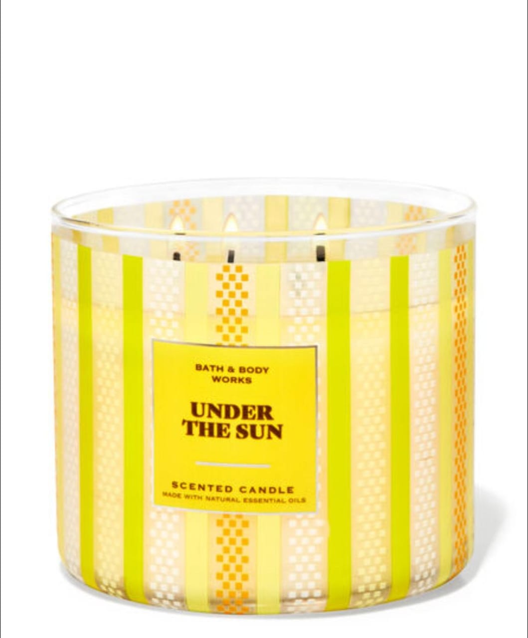 BATH AND BODY WORKS under the sun candle, باث اند بدي وركس شموع معطر