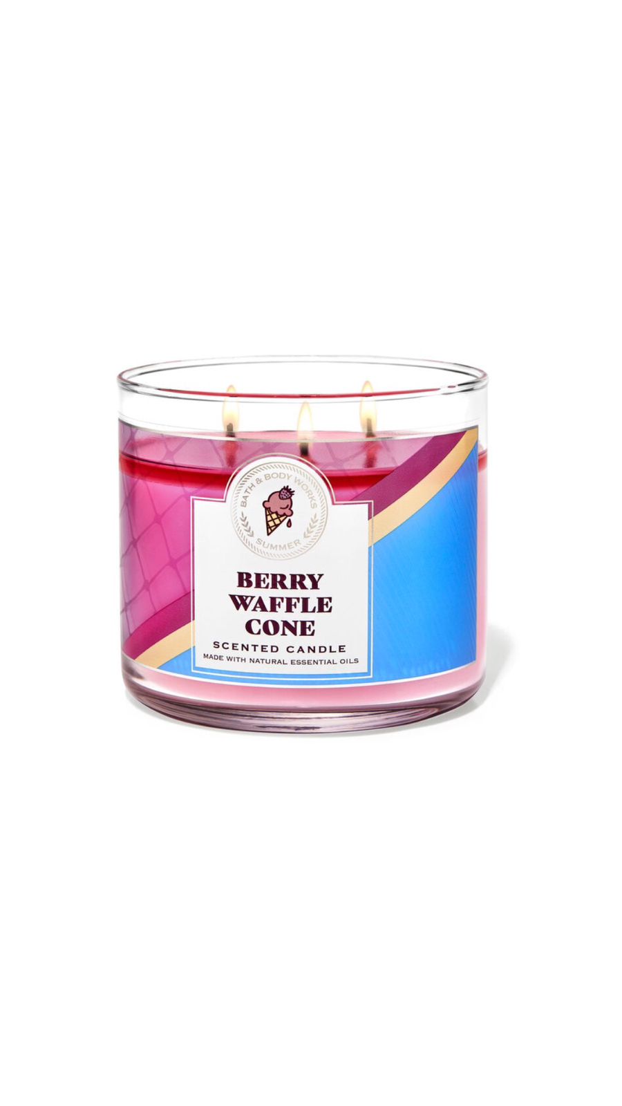 BATH AND BODY WORKS Berry Waffle Cone candle, باث اند بدي وركس شموع معطر