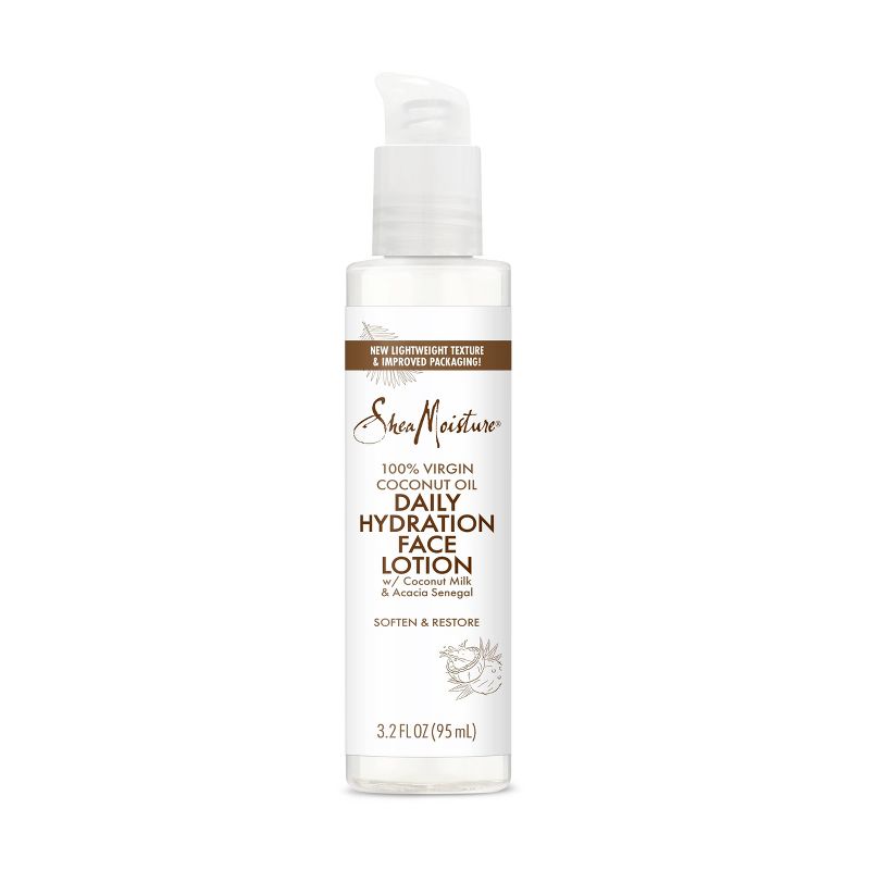 SheaMoisture 100% Virgin Coconut Oil Daily Hydration Face Lotion 95ml لوشن يومي للوجه بزيت جوز الهند