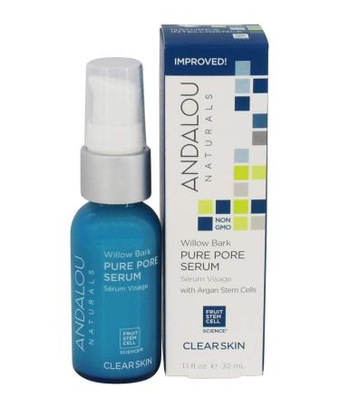 Andalou Naturals Clarifying Willow Bark Pure Pore Serum,32ml أندالو ناتشورالز سيروم تنقية المسام