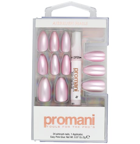 PROMANI Nail Kit Pearl Pink PR-5653 بروماني اظافر صناعية لون وردي لؤلؤي