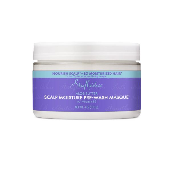 Shea Moisture scalp moisture pre-wash masque ,113g شيا مويستر ماسك بزبدة الصبار للشعر قبل الغسل