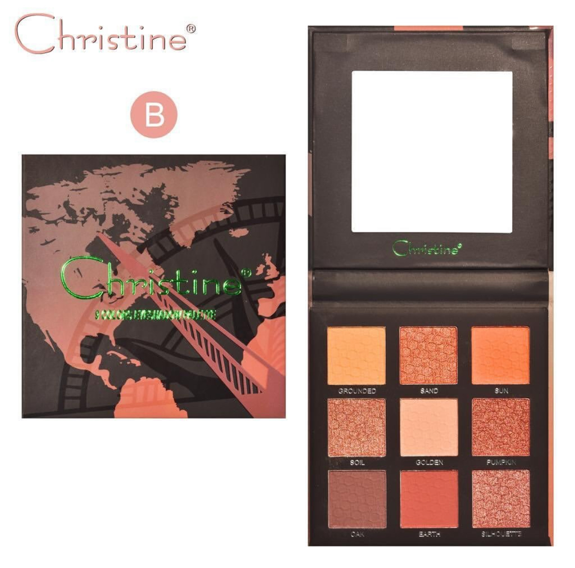 CHRISTINE EYESHADOW PALETTE (B) كريستين باليت ايشدو