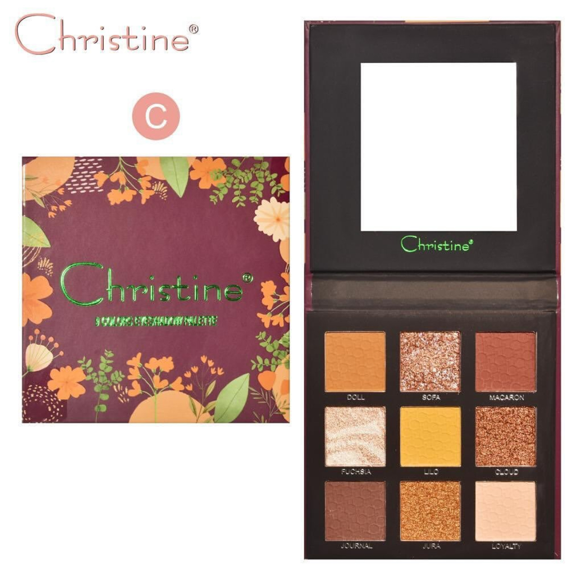 CHRISTINE EYESHADOW PALETTE (C) كريستين باليت ايشدو