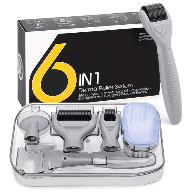 6 IN 1 Derma Roller System For Skin  مجموعة ديرما رول 6 في 1