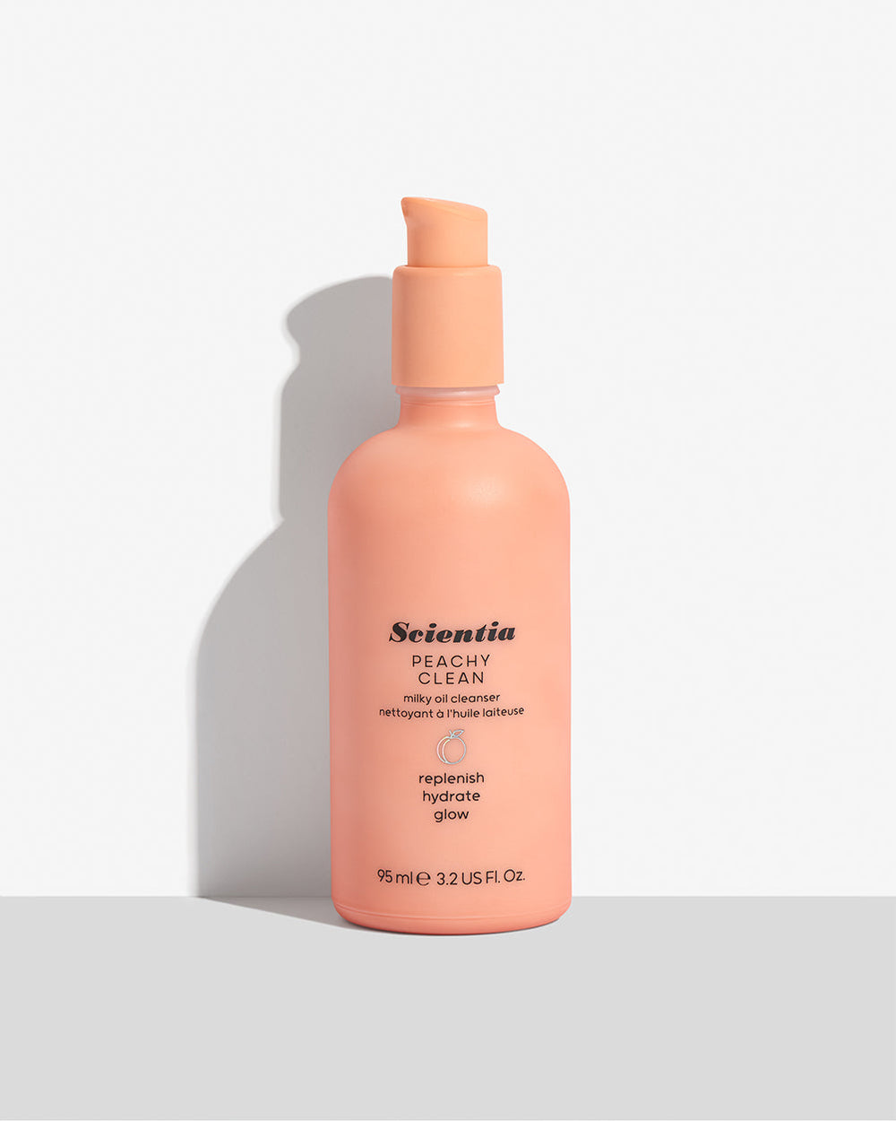SCIENTIA PEACHY CLEAN Milky Oil Cleanser Soothe and Hydrate Skin 95ml خوخي نظيف منظف ​​زيت الحليب يهدئ ويرطب البشرة