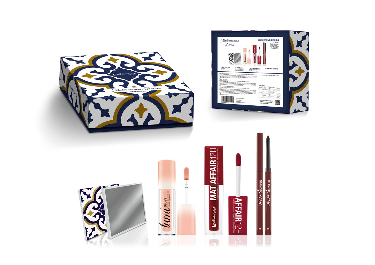 BellaOggi Mediterranean Frames #Neverendinglips Gift Pack بيلا اوجي مجموعة هدايا إطارات البحر الأبيض المتوسط