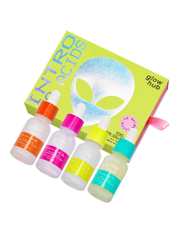 GLOW HUB INTRO TO ACIDS - MINI ACID SERUM COLLECTION كلو  هب مجموعة العناية بالبشرة