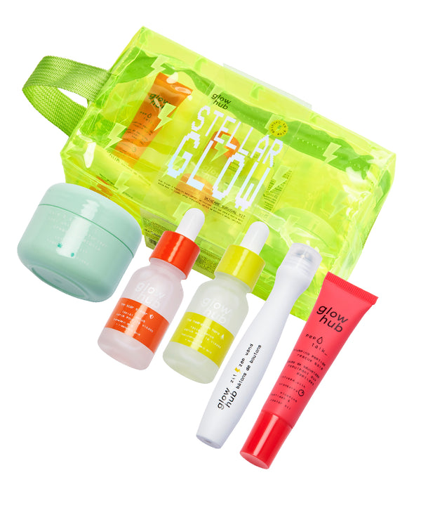 GLOW HUB STELLAR GLOW - SKINCARE SURVIVAL KIT كلو  هب مجموعة العناية بالبشرة