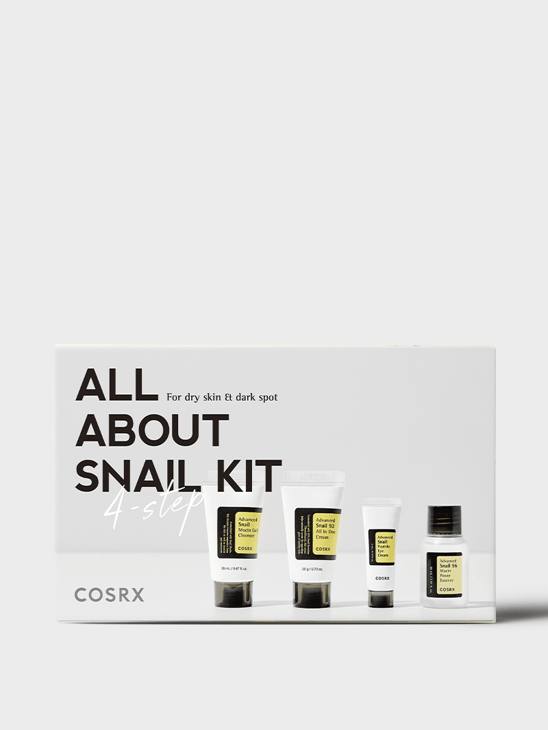 COSRX ALL ABOUT SNAIL KIT 4-step كوزاركس مجموعة العناية بالبشرة