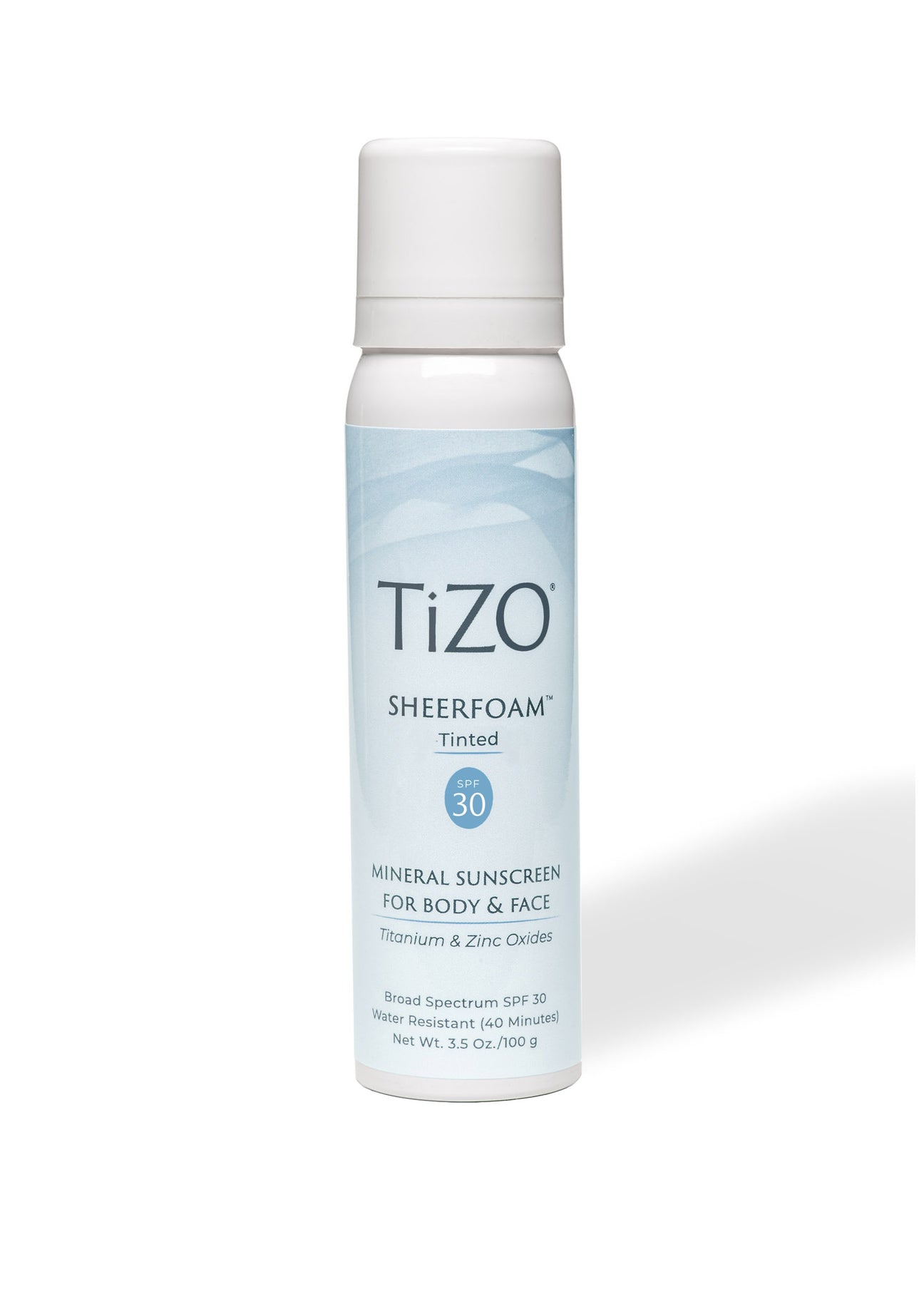 TIZO SheerFoam Mineral Sunscreen Body & Face 30SPF Tinted تايزو واقي شمس فوم ملون للوجه والجسم
