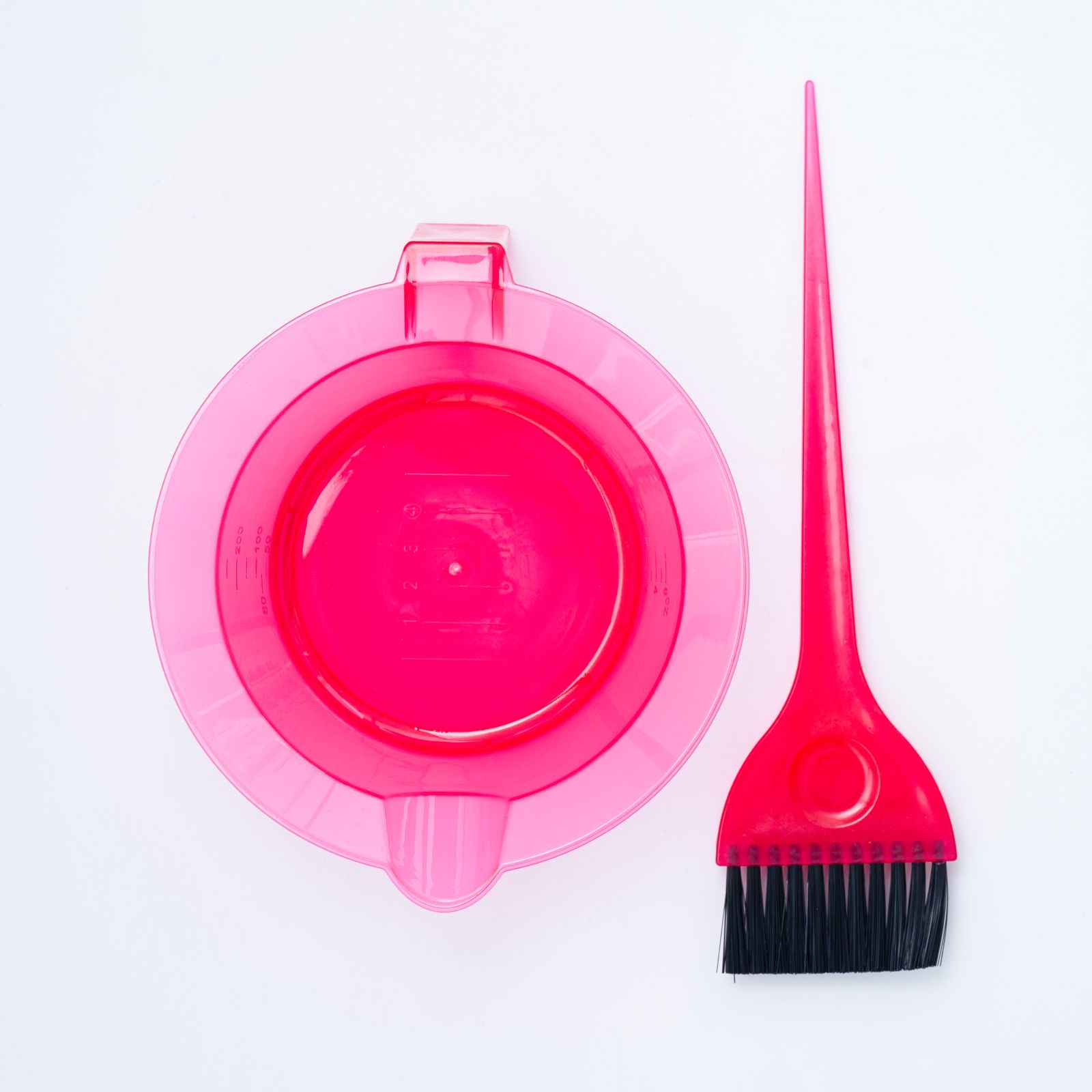 Elly SET MIXING BOWL WITH BRUSH - 02 RED ايلي سيت صبغ الشعر
