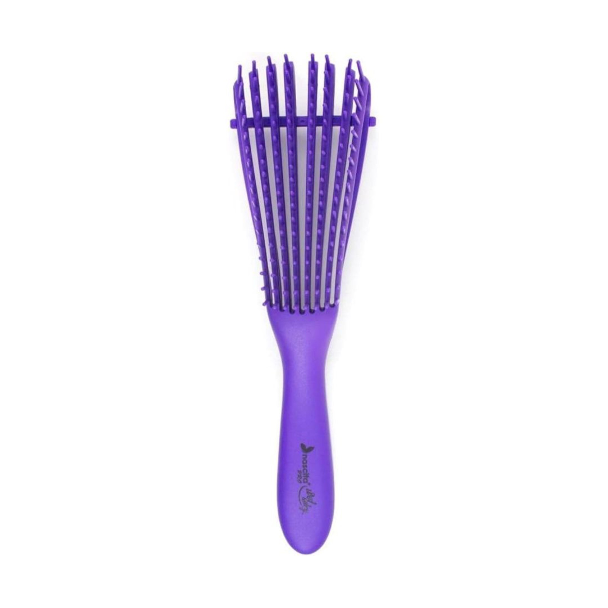 Nascita curly hair comb purpleناسيتا فرشاة تسريح الشعر الكيرلي والويفي باللون البنفسجي