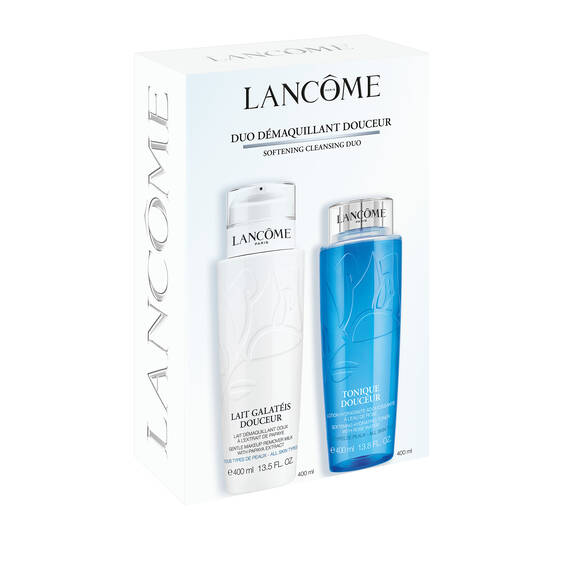 LANCOME GENTLE BOX MAKE-UP REMOVER MILK TONIC LOTION 400ML - لانكوم جنتل بوكس ​​مزيل المكياج الحليبي واللوشن المنشط