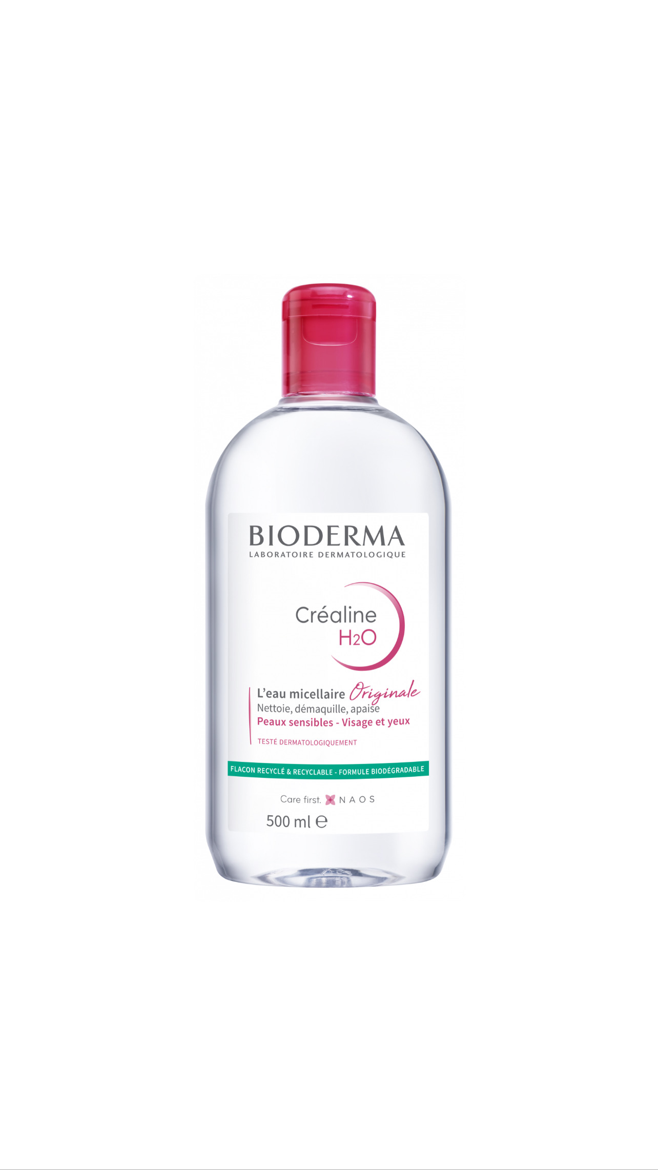 BIODERMA Sensibio H2OL'Eau Micellaire Original Makeup Remover 500mlبايوديرما مسيلار مزيل مكياج للبشرة الحساسة