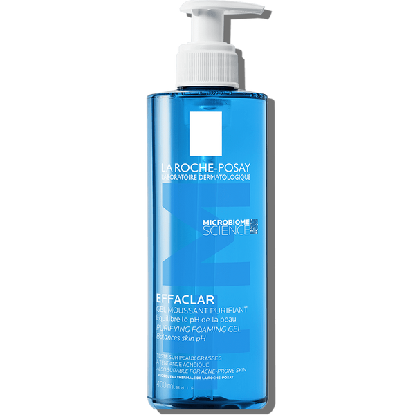 LA ROCHE POSAY EFFACLAR FOAMING GEL FACIAL WASH FOR ACNE PRONE SKIN 400ml لاروش افكلار غسول للبشرة المعرضة لحب الشباب
