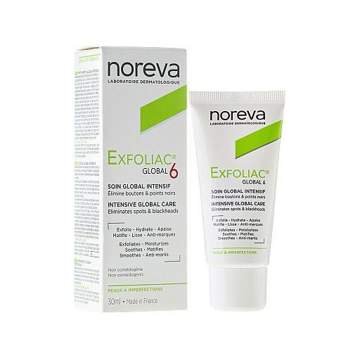 Noreva Exfoliac Global 6 Intensive Global Care 30ml كريم العناية المتكاملة للبشرة