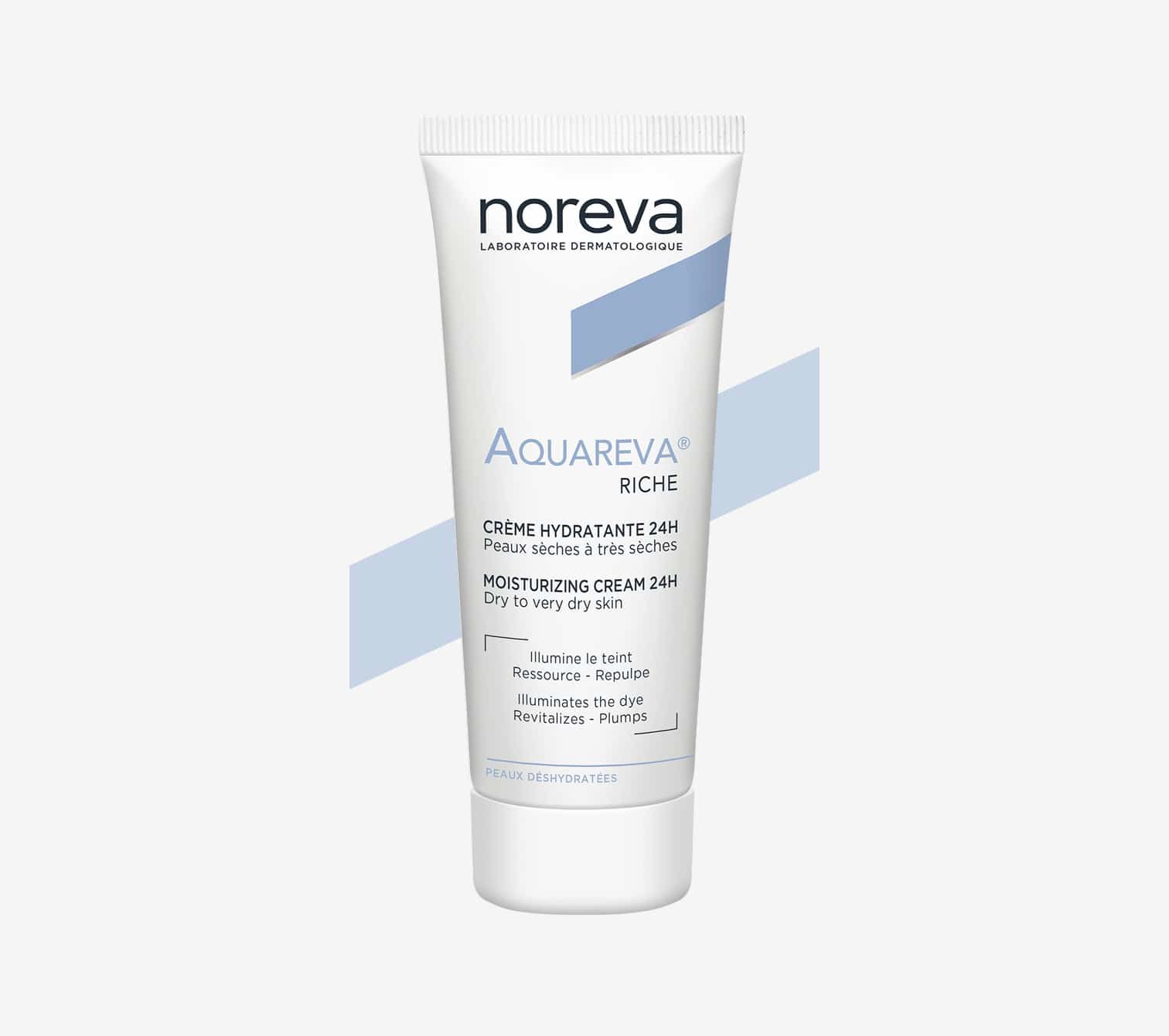 NOREVA AQUAREVA 24H Rich Moisturizing Cream 40ml كريم مرطب غني يدوم 24 ساعة