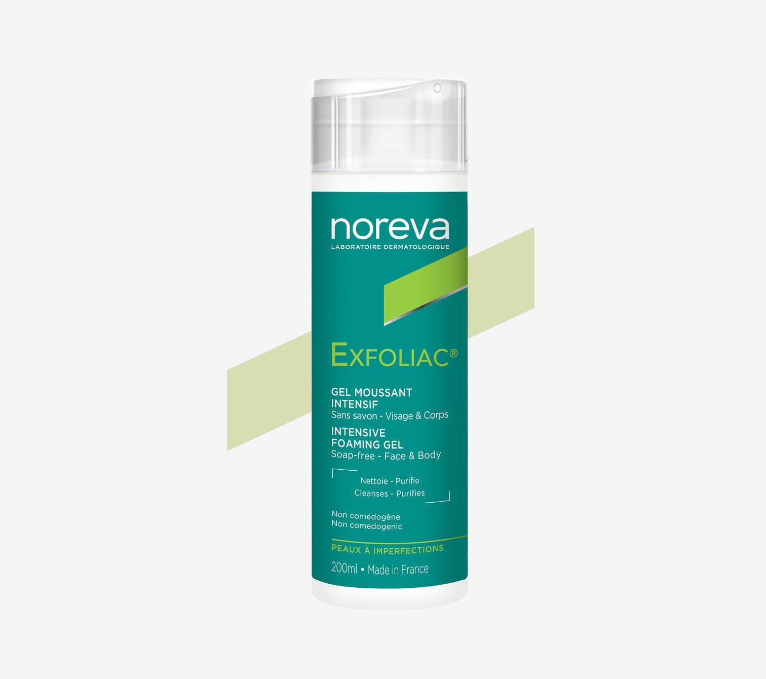 NOREVA EXFOLIAC  Intensive foaming gel 200ml نوريفا غسول جل رغوي مكثف
